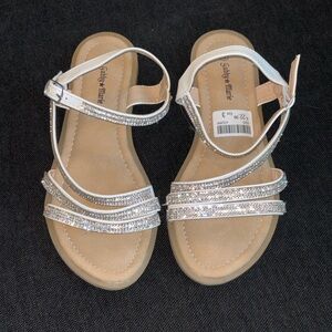 Gabby Marie White Sandals - Size 3 Kids